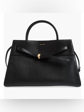 Veronica Beard Large Dash Bag Black Leather